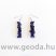 Lápisz lazuli szett (nyaklánc, karkötő, fülbevaló)